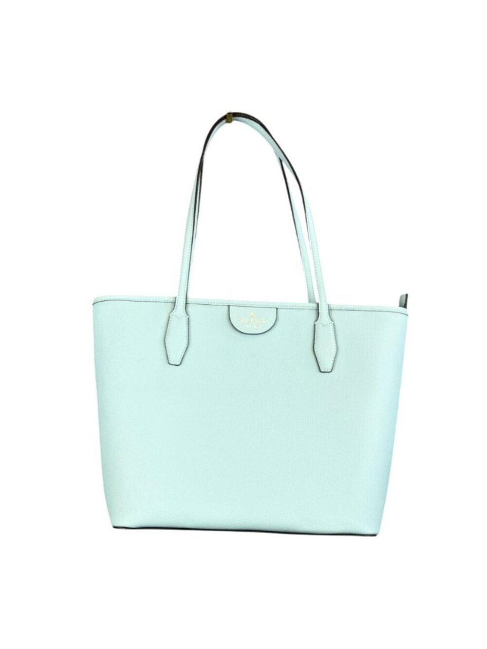 Kate Spade New York D411 Light Mint Blue Leather Tote